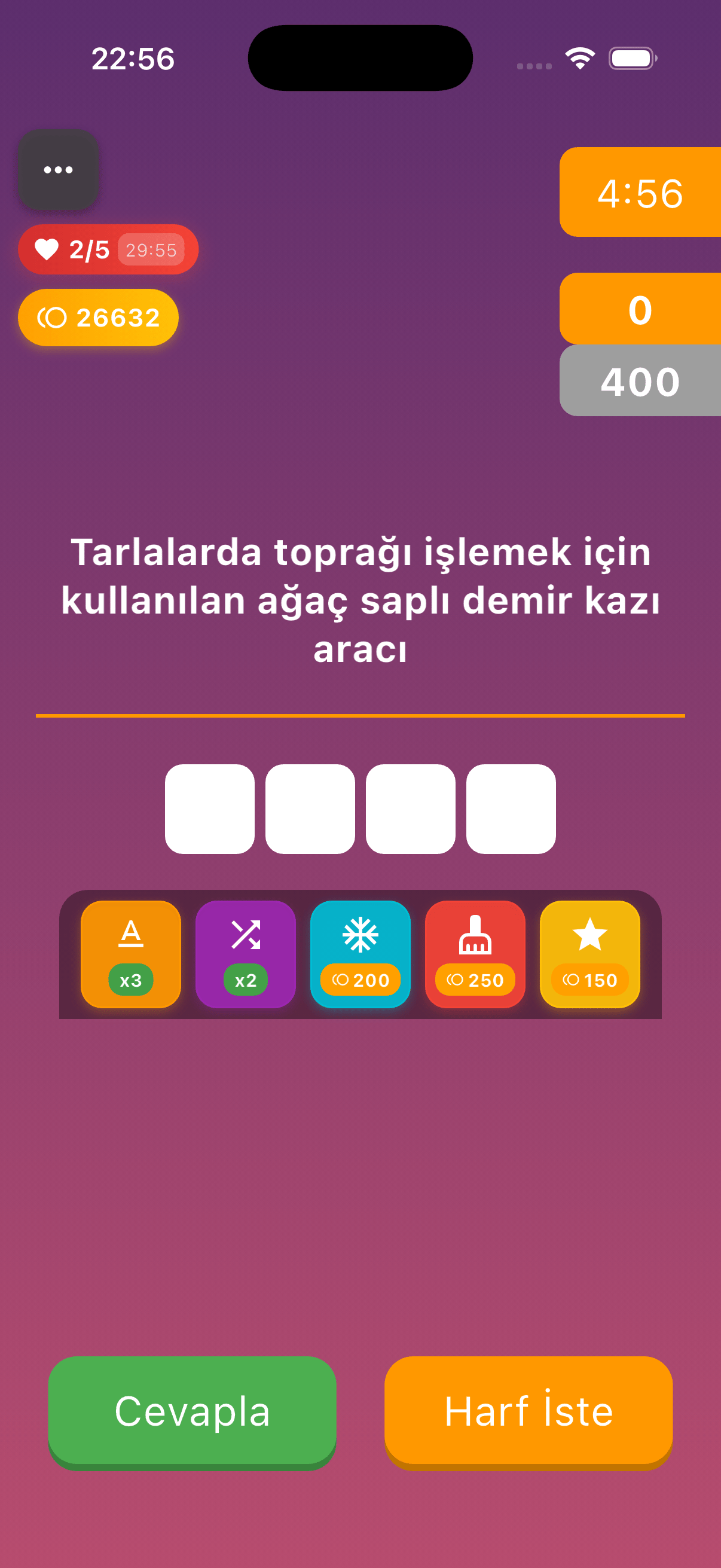 Kelime Uzmanı Oyun Ekranı 2